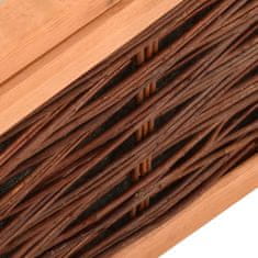 Vidaxl Rastlinjak 60x80x45 cm trdna borovina in vrba