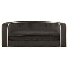 Vidaxl Zložljiv pasji kavč temno siv 73x67x26 cm s pralno blazino