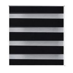 Vidaxl Zebrasto Senčilo 140 x 175 cm Črne Barve