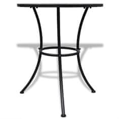 Vidaxl Bistro miza terakota in bela 60 cm mozaik