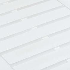 Vidaxl Mizica bela 78x55x38 cm plastična