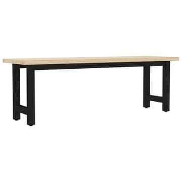 Vidaxl Klop 155x40x45 cm borovina