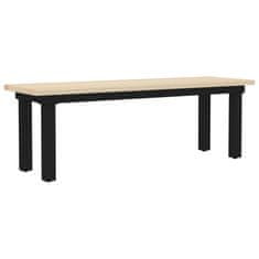 Vidaxl Klop 135x40x45 cm borovina