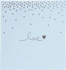 Goldbuch Raining Hearts foto album, 30 x 31 cm, 60 strani, pastelno moder