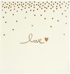 Goldbuch Raining Hearts foto album, 30 x 31 cm, 60 strani, barva breskve