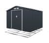 Zahradní domek ARES E 8,84 m² antracit + podlahová konstrukce ARES E IWH-10230048 + IWH-10240016