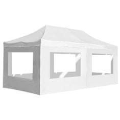 Vidaxl Profesionalni šotor za zabave aluminij 6x3 m bel