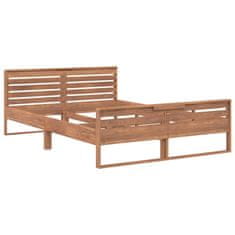 Vidaxl Posteljni okvir iz trdne tikovine 140x200 cm