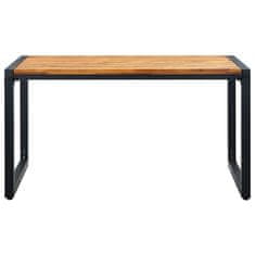 Vidaxl Vrtna miza z nogami U oblike 140x80x75 cm trden akacijev les