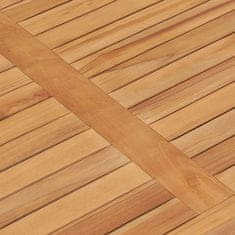 Vidaxl Vrtna miza 90,5x55,5x30,5 cm trdna tikovina