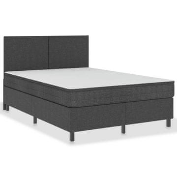 Vidaxl Posteljni okvir boxspring sivo blago 180x200 cm