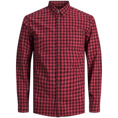 Jack&Jones JCOTAPE Comfort Fit moška majica 12197915 trak rdeča (Velikost M)