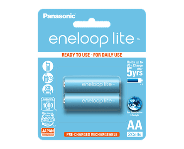 Panasonic Eneloop Lite AA baterije, 2 kosa (BK-3LCCE/2B)