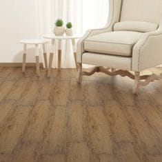 Vidaxl Samolepilne PVC talne plošče 5,21 m2 2 mm orehovo rjave barve