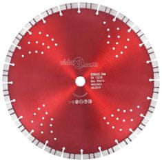 Vidaxl Diamantni rezalni disk s turbo in luknjami iz jekla 350 mm