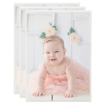Vidaxl Foto okvirji 3 kosi namizni srebrni 15x21 cm MDF
