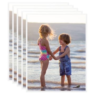 Vidaxl Foto okvirji 5 kosov namizni beli 20x25 cm MDF