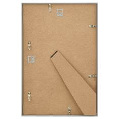 Vidaxl Foto okvirji 3 kosi stenski/namizni srebrni 42x59,4 cm MDF