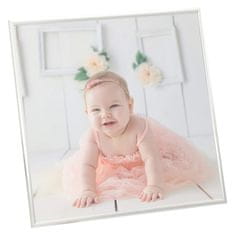 Vidaxl Foto okvirji 5 kosov stenski/namizni srebrni 20x20 cm MDF
