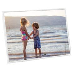 Vidaxl Foto okvirji 3 kosi stenski/namizni beli 18x24 cm MDF