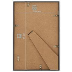 Vidaxl Foto okvirji 3 kosi stenski črni 59,4x84 cm MDF