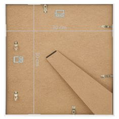Vidaxl Foto okvirji 5 kosov namizni beli 30x30 cm MDF