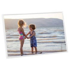 Vidaxl Foto okvirji 5 kosov namizni beli 10x15 cm MDF