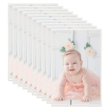 Vidaxl Foto okvirji 10 kosov namizni srebrni 10x15 cm MDF