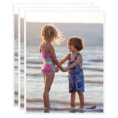 Vidaxl Foto okvirji 3 kosi namizni beli 20x25 cm MDF