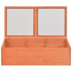 Vidaxl Rastlinjak iz lesa 100x50x34 cm