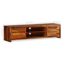 Vidaxl Omarica za TV iz masivnega palisandra 120x30x30 cm