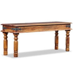 Vidaxl Grajska klop iz trdnega palisandra 110x35x45 cm