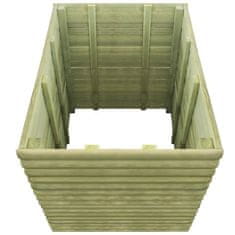 Vidaxl Visoka greda 106x106x96 cm impregnirana borovina