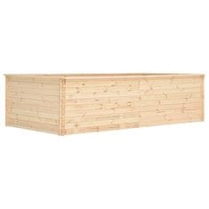 Vidaxl Visoka greda 300x150x80,5 cm borovina 19 mm