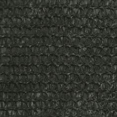 Vidaxl Senčno jadro 160 g/m² antracitno 2x2,5 m HDPE