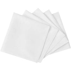 Vidaxl 100 belih prtičkov iz blaga 50 x 50 cm