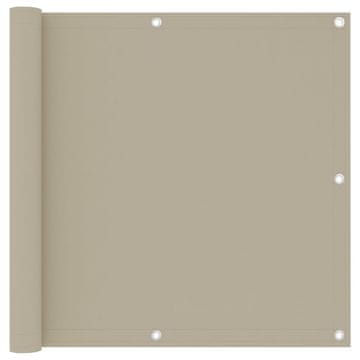 Vidaxl Balkonsko platno bež 90x300 cm oksford blago
