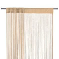 Vidaxl Zavese iz nitk 2 kosa 100x250 cm bež barve