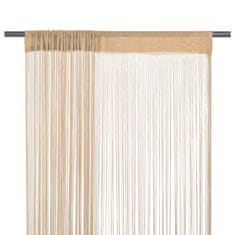 Vidaxl Zavese iz nitk 2 kosa 140x250 cm bež barve