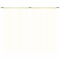 Vidaxl Zavese iz nitk 2 kosa 100x250 cm kremne barve