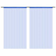 Vidaxl Zavese iz nitk 2 kosa 140x250 cm modre barve