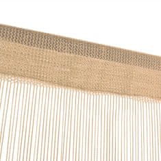 Vidaxl Zavese iz nitk 2 kosa 140x250 cm bež barve