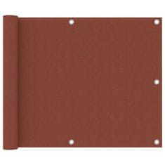 Vidaxl Balkonsko platno terakota 75x300 cm oksford blago
