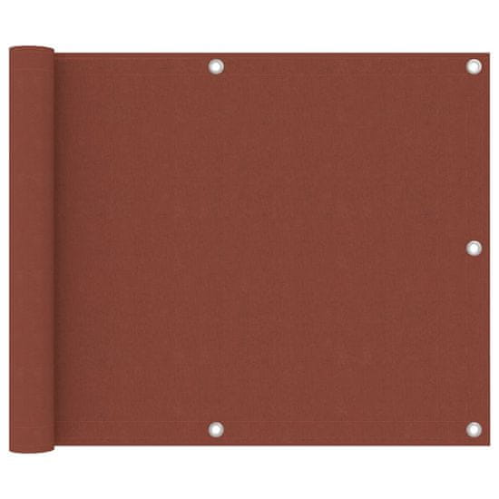Vidaxl Balkonsko platno terakota 75x300 cm oksford blago