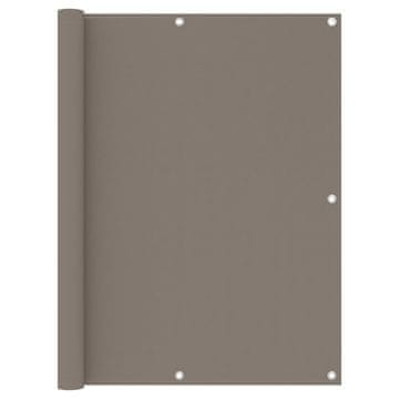Vidaxl vidaXL Balkonska pregrada, sivo-rjava, 120 x 300 cm, blago Oxford