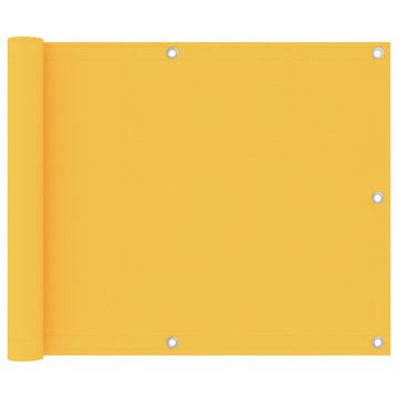 Vidaxl Balkonsko platno rumeno 75x600 cm oksford blago