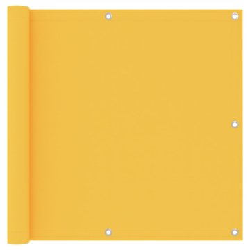 Vidaxl Balkonsko platno rumeno 90x400 cm oksford blago