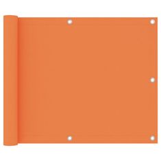 Vidaxl Balkonsko platno oranžno 75x600 cm oksford blago