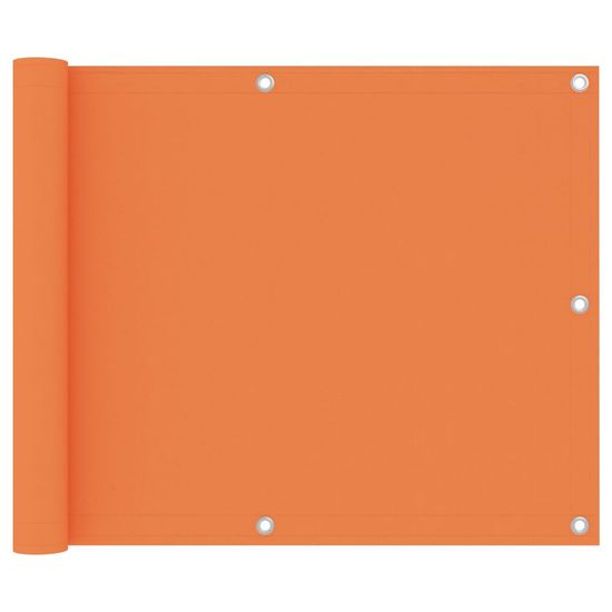 Vidaxl Balkonsko platno oranžno 75x600 cm oksford blago