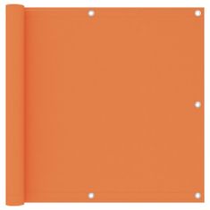 Greatstore Balkonsko platno oranžno 90x600 cm oksford blago
